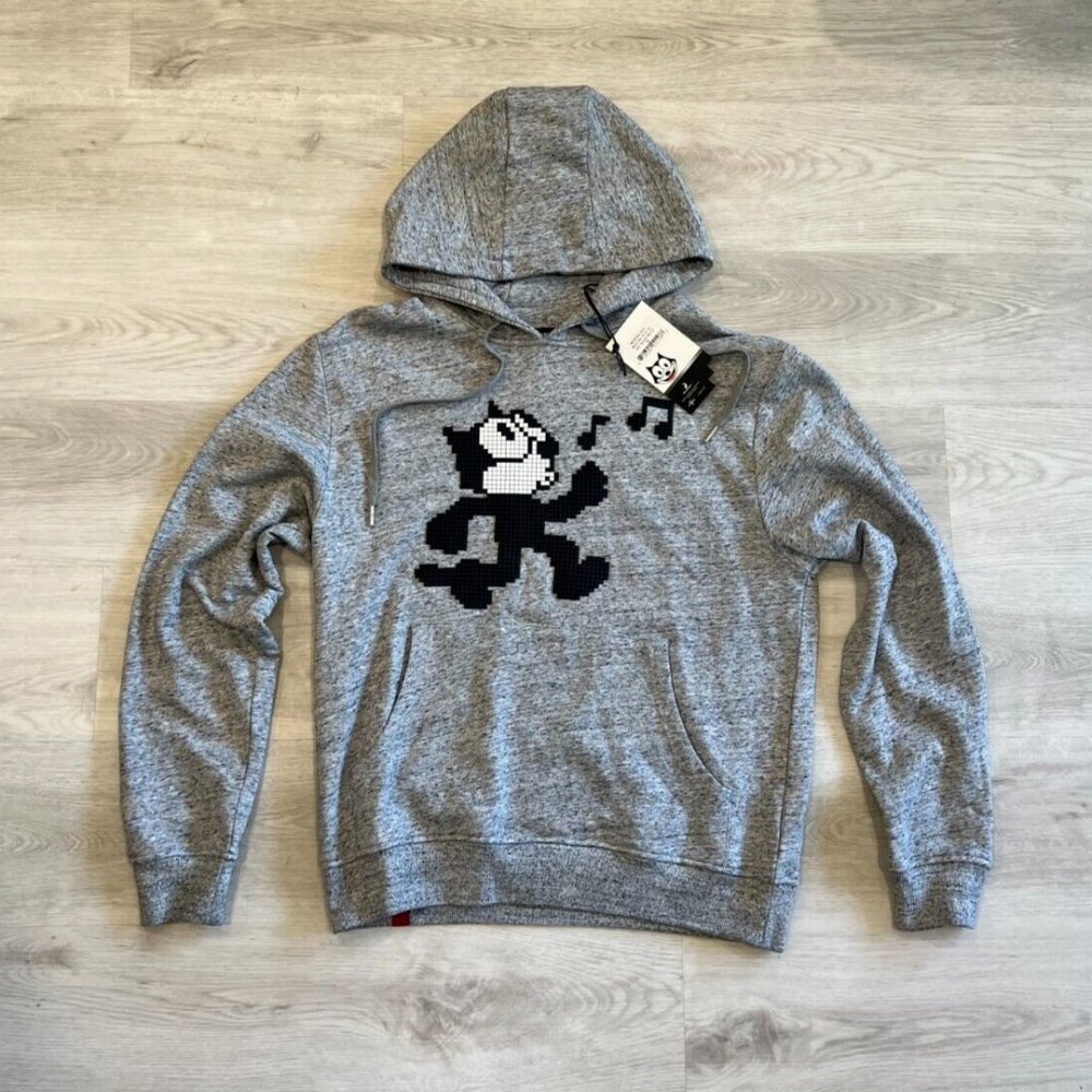 Mostly Heard Rare Whistling Felix The Cat Pullover Sweater Men Medium